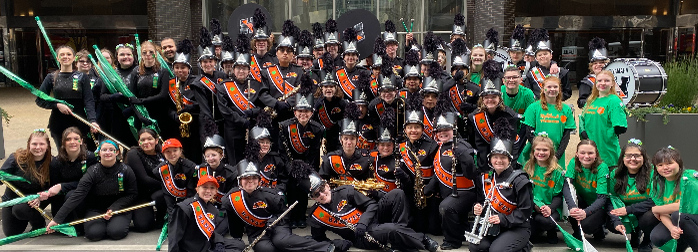 Marching Nighhawks Participate in St. Patty's Day Parade